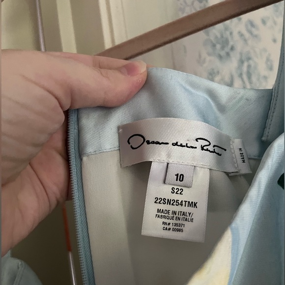 Oscar de la Renta mikado tablescape dress size 10 NWOT - Picture 7 of 11